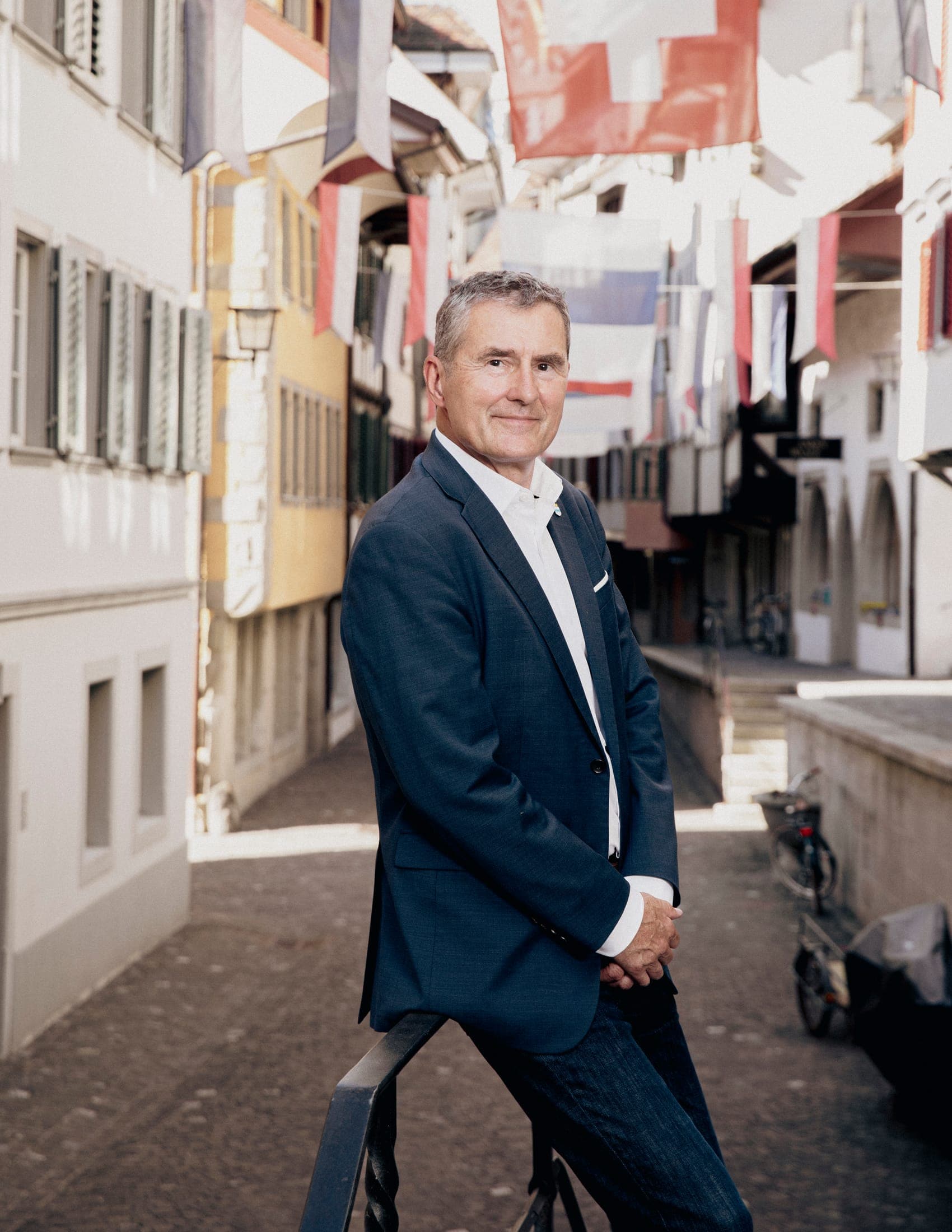 André Wicki in der Zuger Altstadt