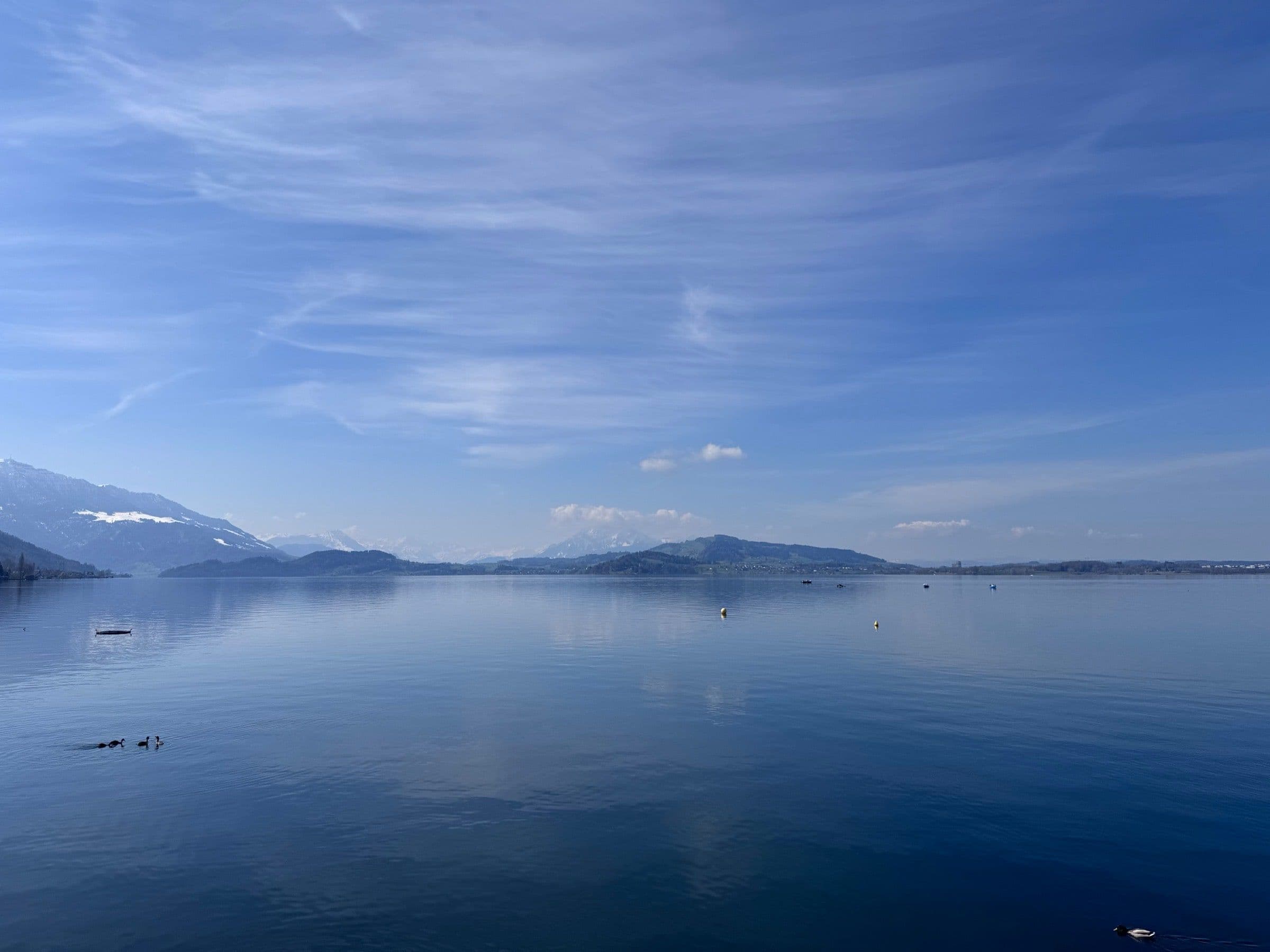 Zugersee im Winter – Stadt Zug