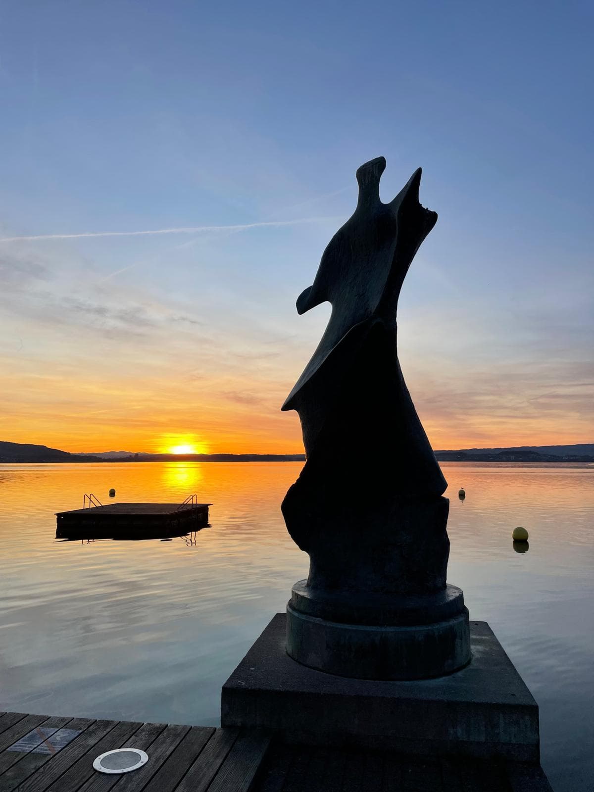 Skulptur am Zugersee