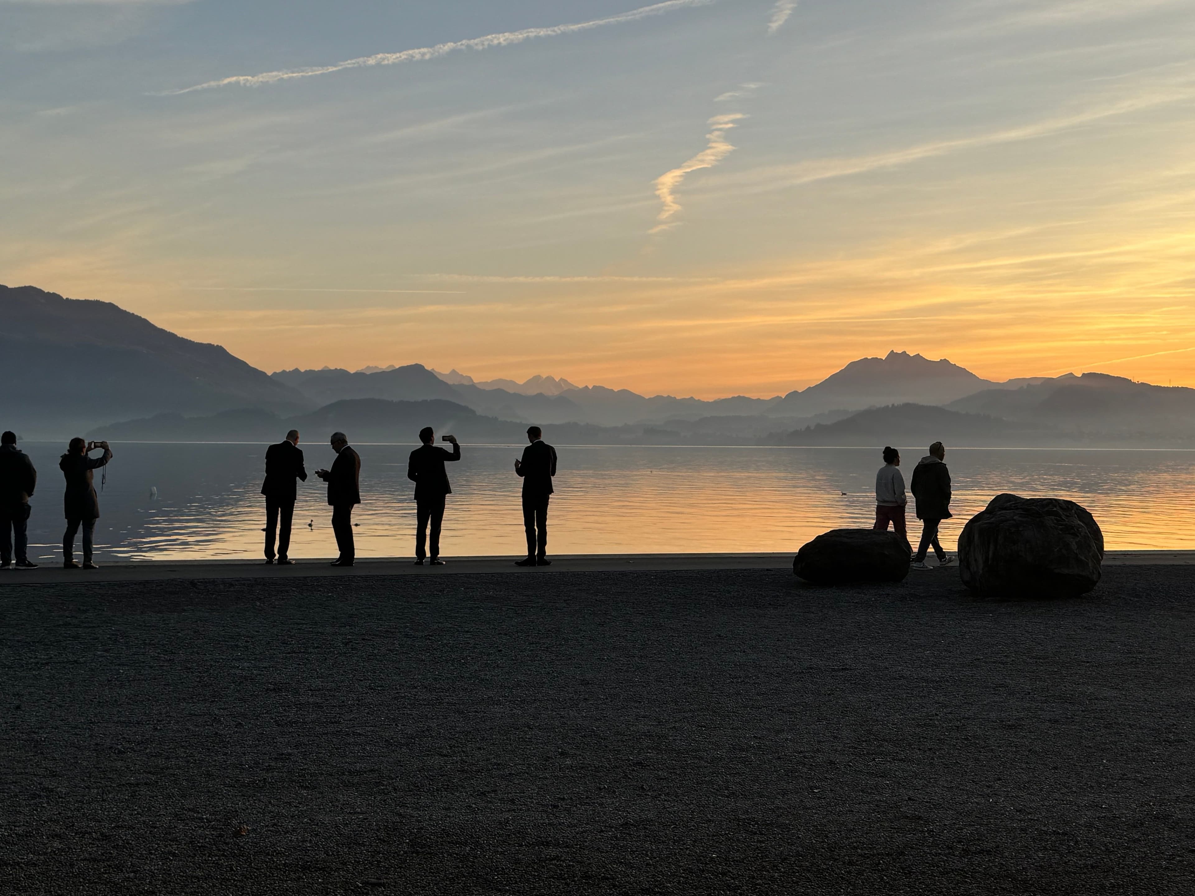 Zugersee bei Abendstimmung – Reflexion